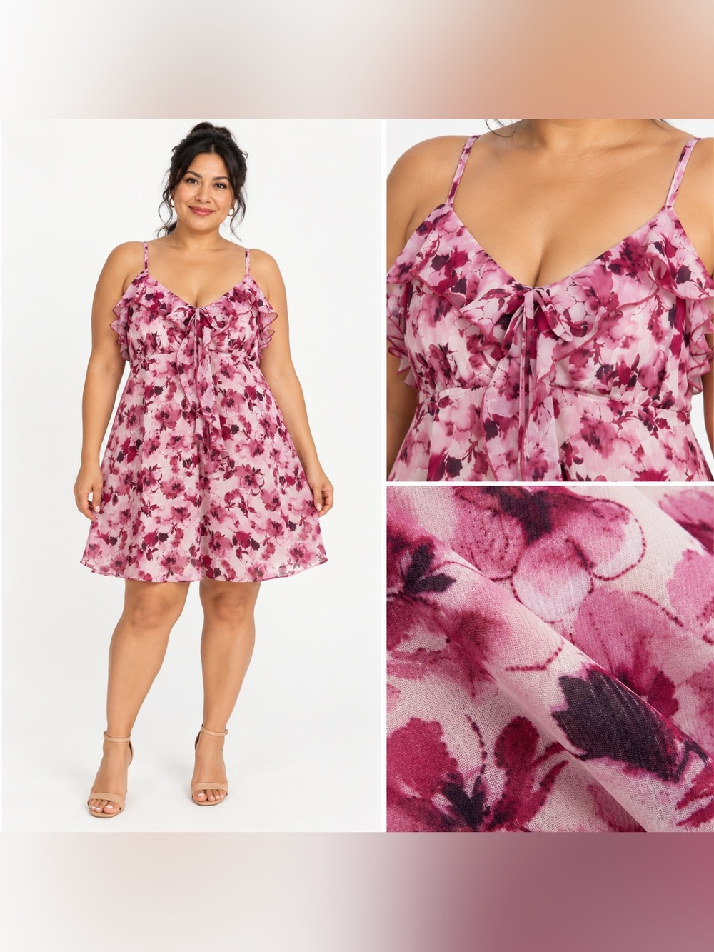 Robert Rodriguez Floral Ruffle Dress XL